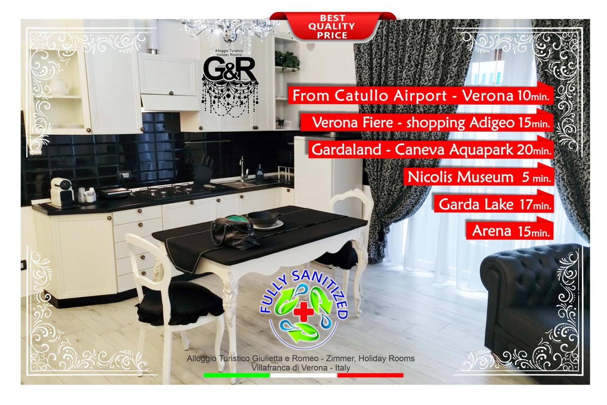 Alloggio Turistico Giulietta E Romeo - Intero Appartamento - Villafranca Di Verona, Zimmer, Holiday Rooms Eksteriør bilde